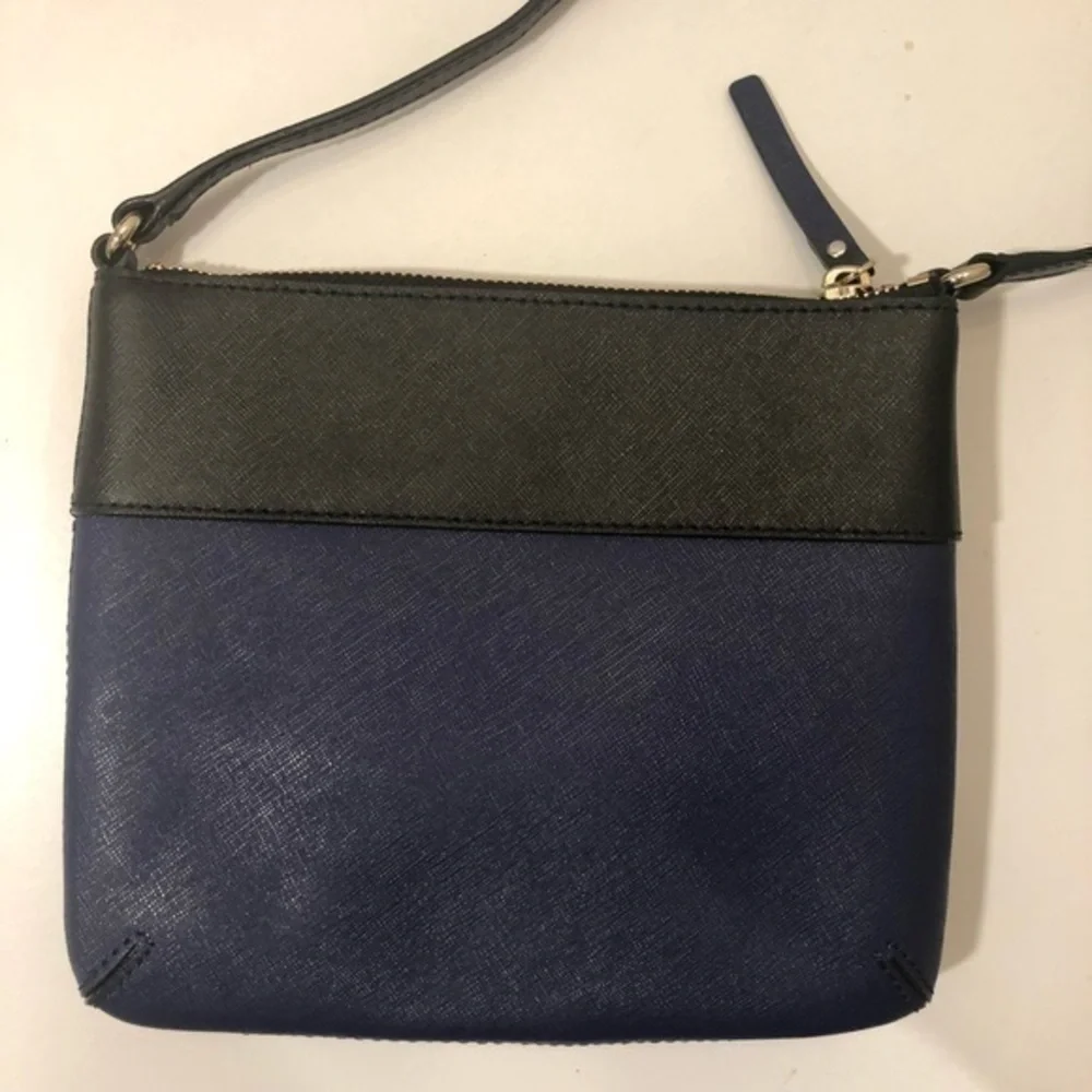 Kate spade blue black crossbody bag color block